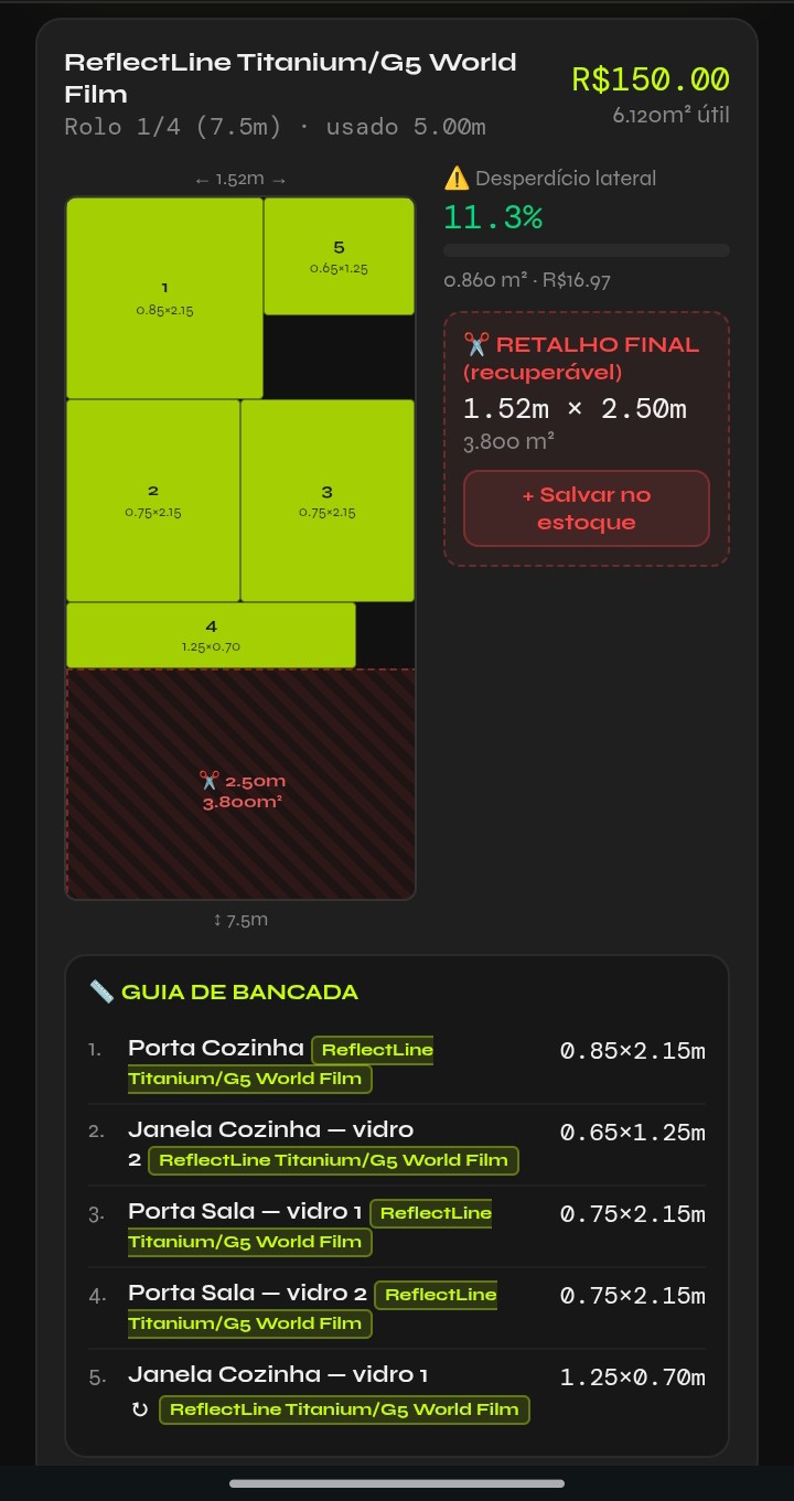 Plano de corte inteligente